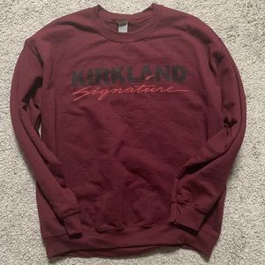 Maroon Kirkland Signature sweatshirt in L.